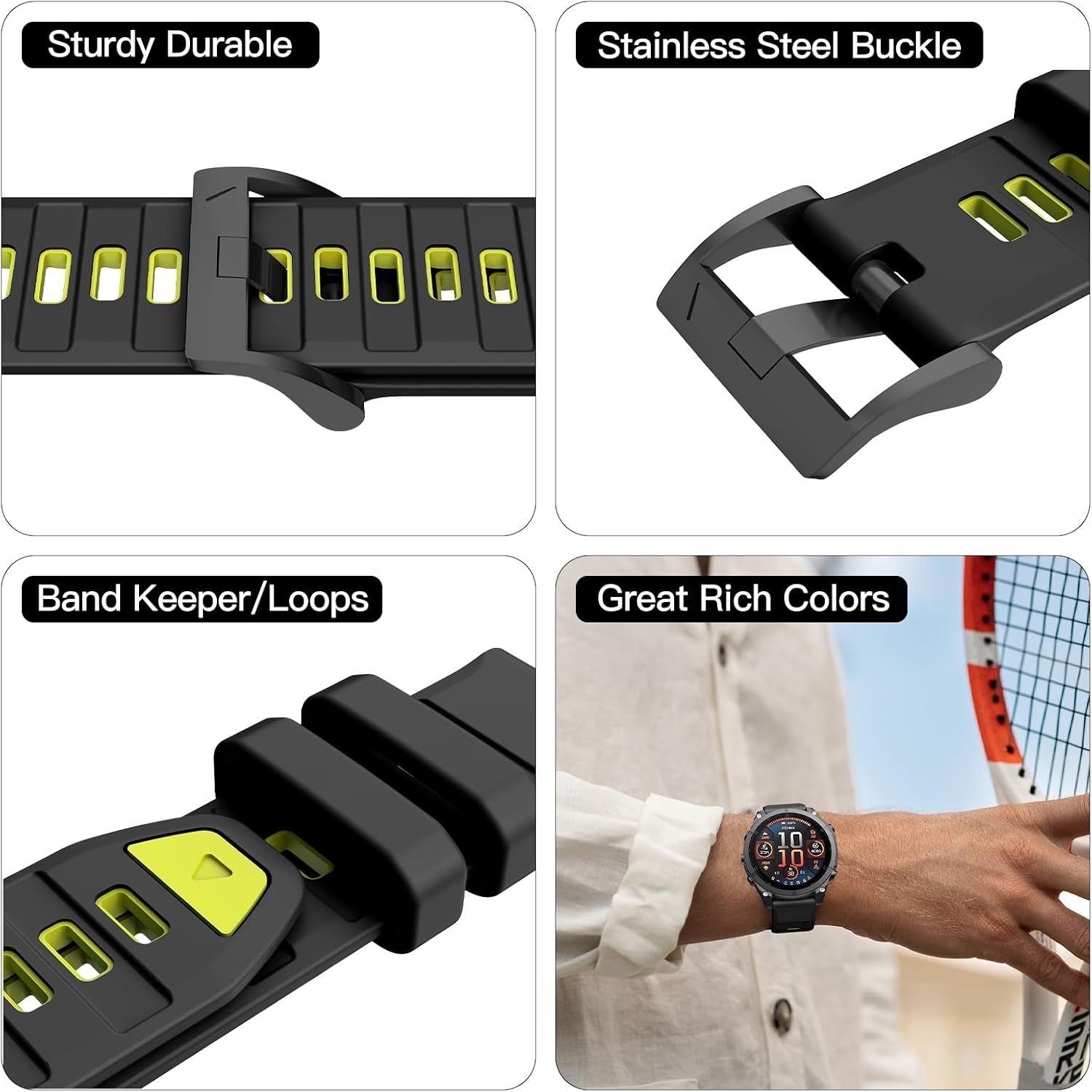 Thumbnail 5 de OVERSTEP Strap for Garmin Fenix 8 47mm replacement band