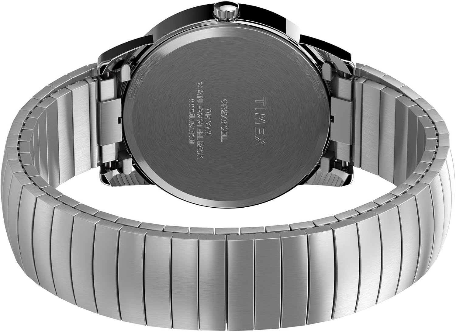 Detalle de Timex Easy Reader Herren-Armbanduhr T2H451 – Edelstahl, 35 mm, Datumsfenster
