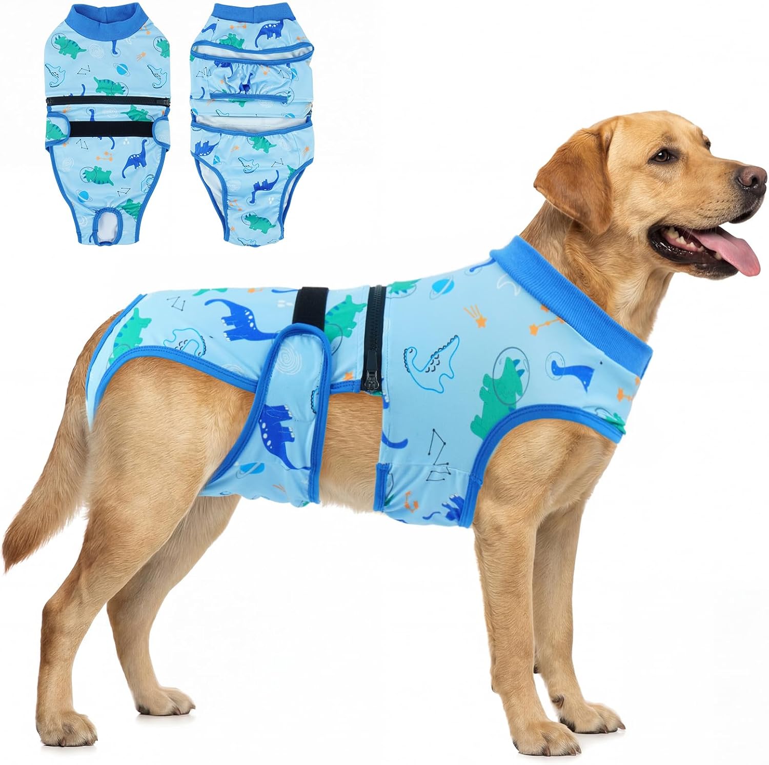 Detalle de Lelepet Dog Nappy Female – Reusable, Washable Dog Incontinence and Heat Pants (XL) in Blue