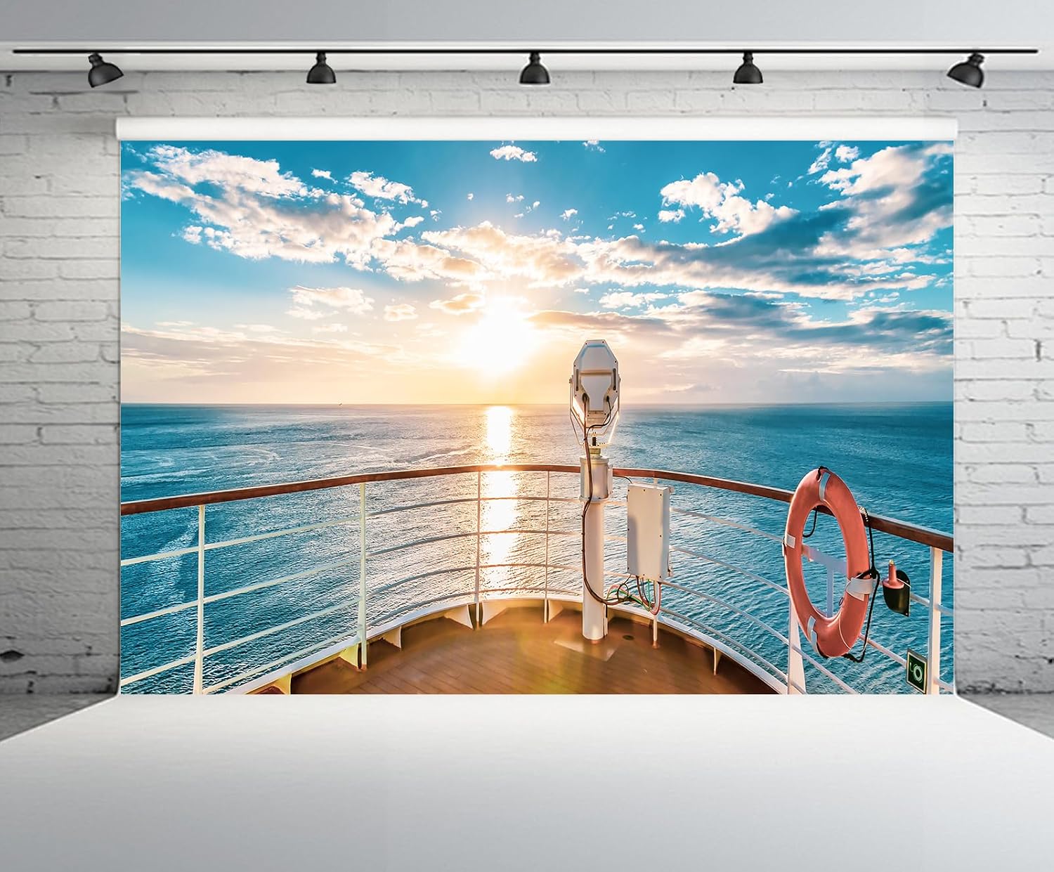 Detalle 2 de CHNBGPRO Cruise Ship Backdrop 1.5m x 1m 📸