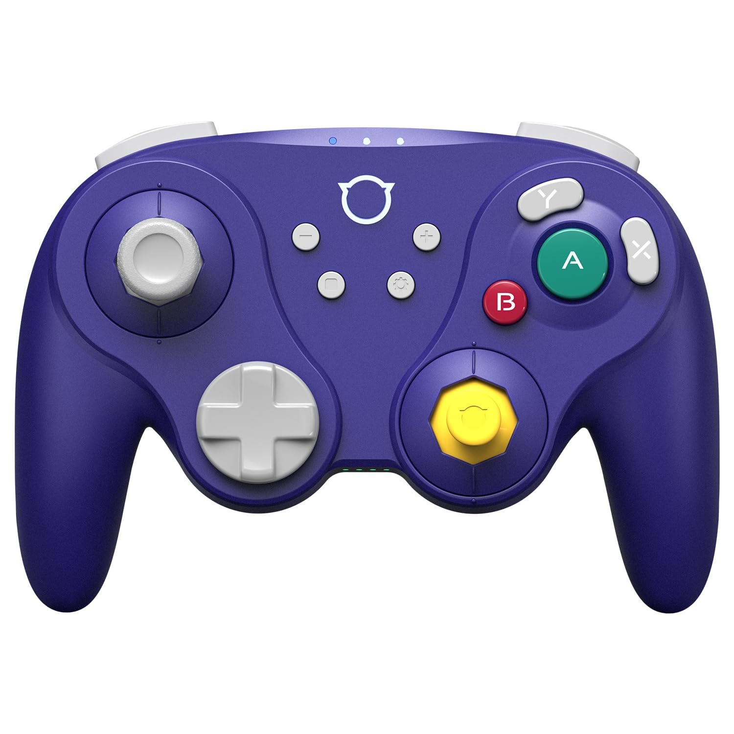Detalle de NYXI Warrior Lite Wireless Controller – Hall-Effekt Joysticks, programmierbare Back-Pedals und präzise Trigger, violett