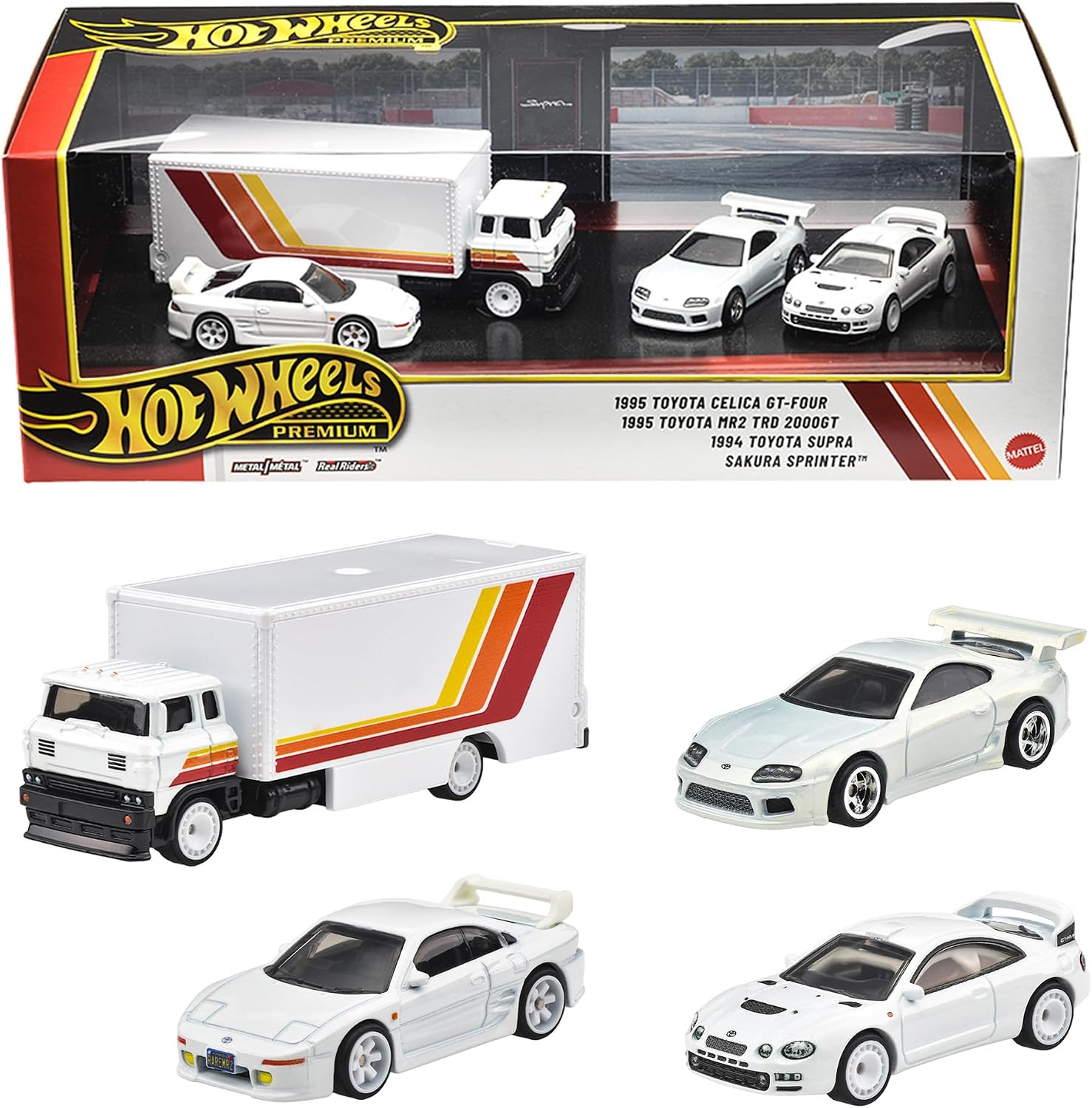 Detalle de Hot Wheels GMH39-987G プレミアム トヨタスポーツカーセット 1/64・4台入り