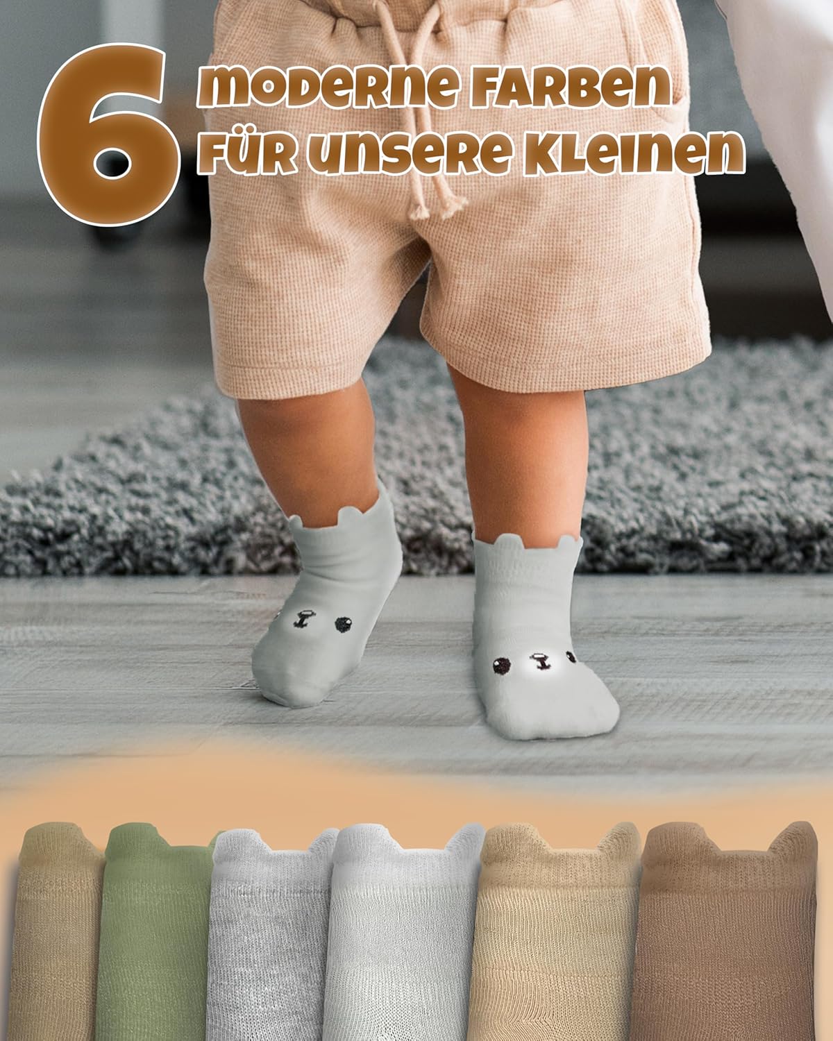 Thumbnail 1 de Kleinbär® Stoppersocken Kinder & Baby – ABS-Rutschsocken mit rutschfesten Noppen (0–12 Monate, 27–30)