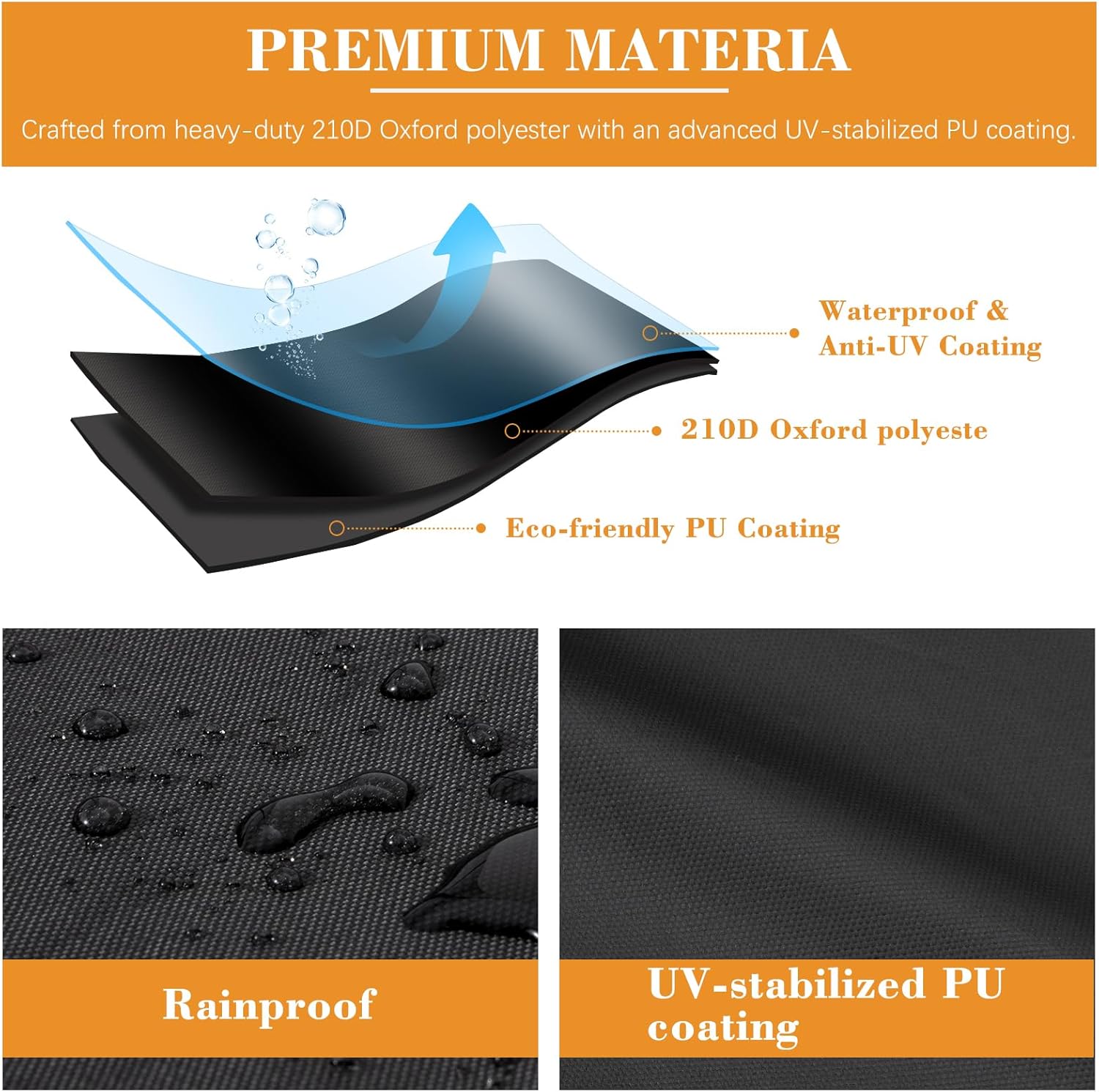Detalle 2 de Cloudgree BBQ Gas Grill Cover: Heavy‑Duty Oxford Shelter for Outdoor Grills