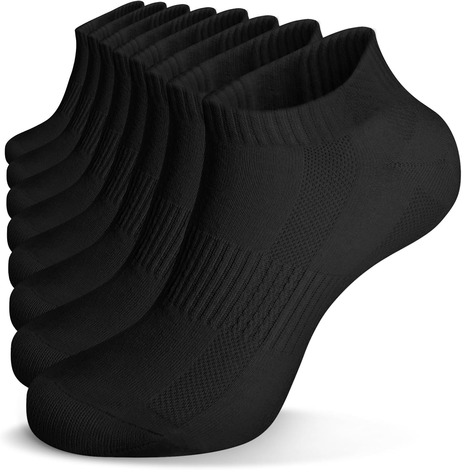 Detalle de Vicloon Trainer Socks for Men and Women – 8 Pairs Ankle Cotton Sports Socks
