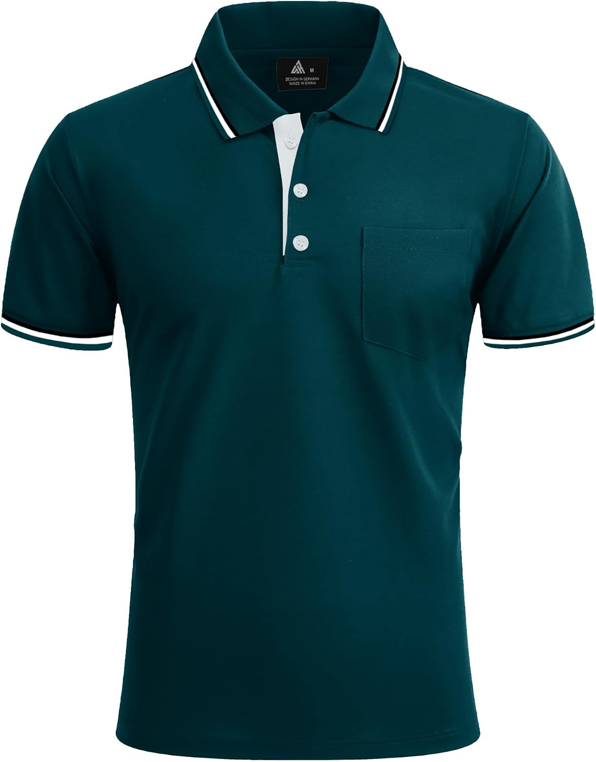 Detalle de ZITY 5-pack herenpoloshirts met korte mouwen, lichtgewicht en ademend