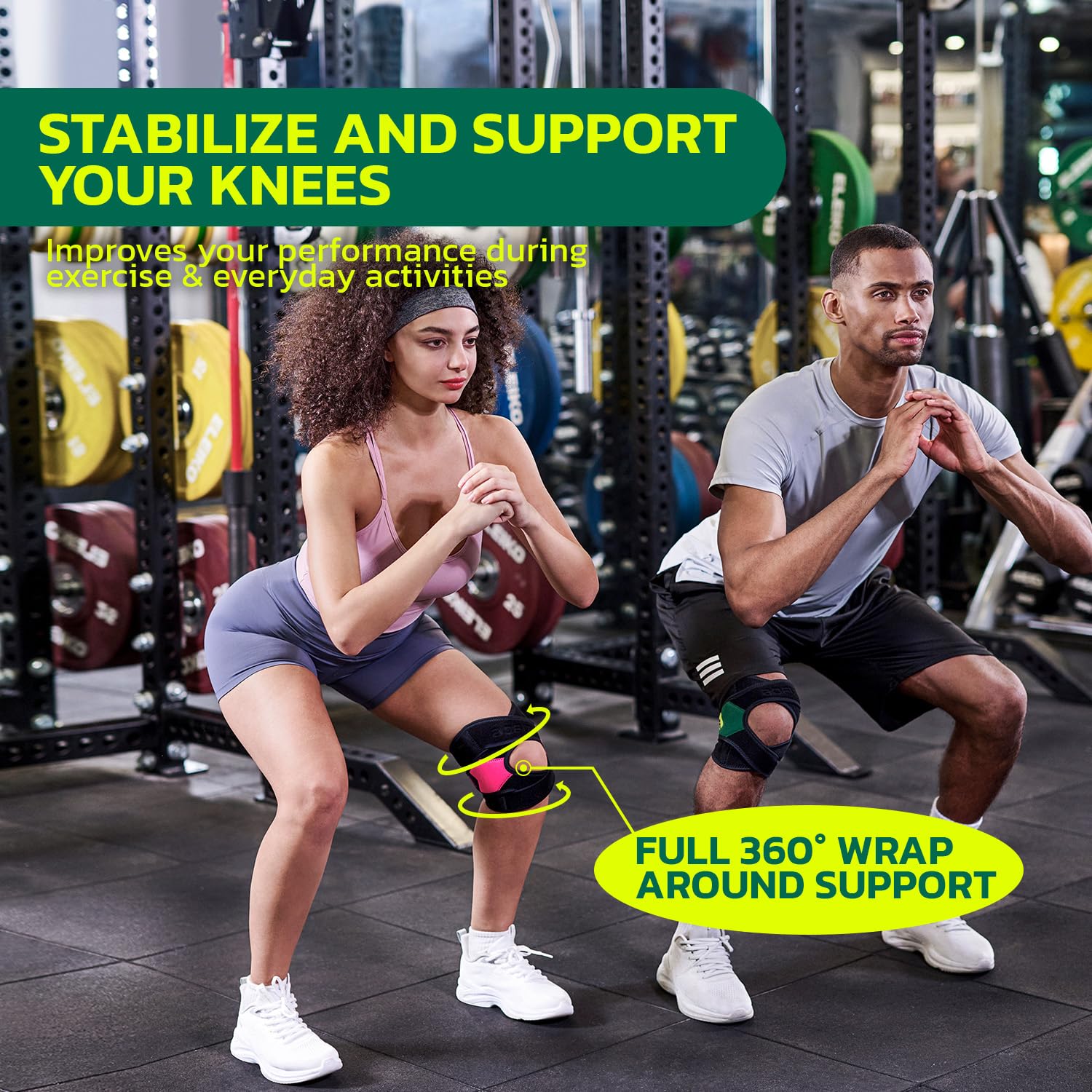 Thumbnail 4 de AOFIT Adjustable Knee Brace, Medium, with Memory Stabilizers and Breathable Wrap