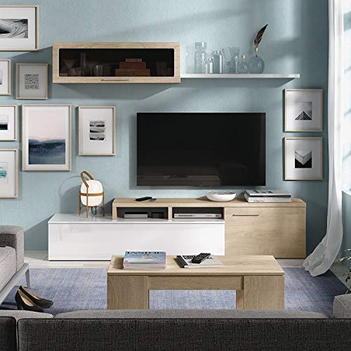 Thumbnail 5 de Habitdesign Mueble Multiusos Blanco Brillo y Roble 🇨🇦