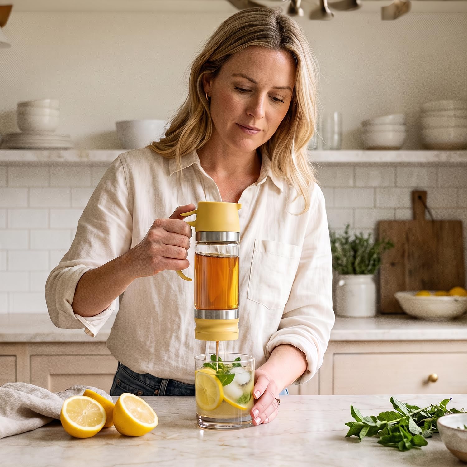 Detalle 1 de Aelga Honey Dispenser 12 oz