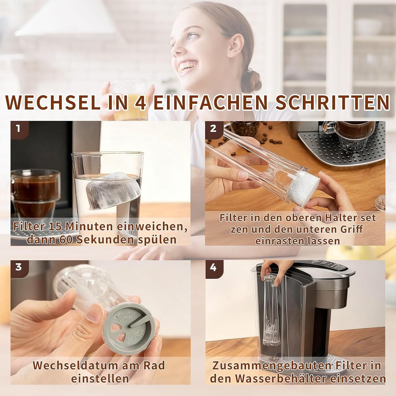Detalle 2 de HLGniys Aktivkohlefilter 12 Stück