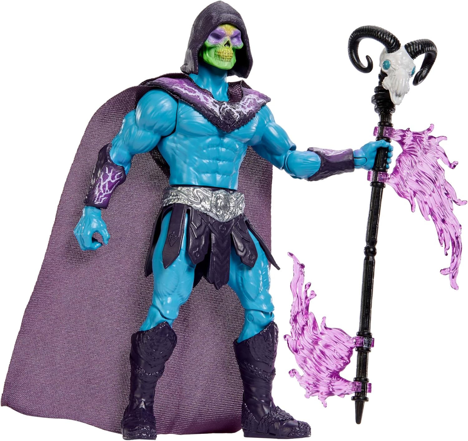Thumbnail 3 de Masters of the Universe: Skeletor, action figure con scettro Havoc – 14 cm, versione ispirata al film 2026