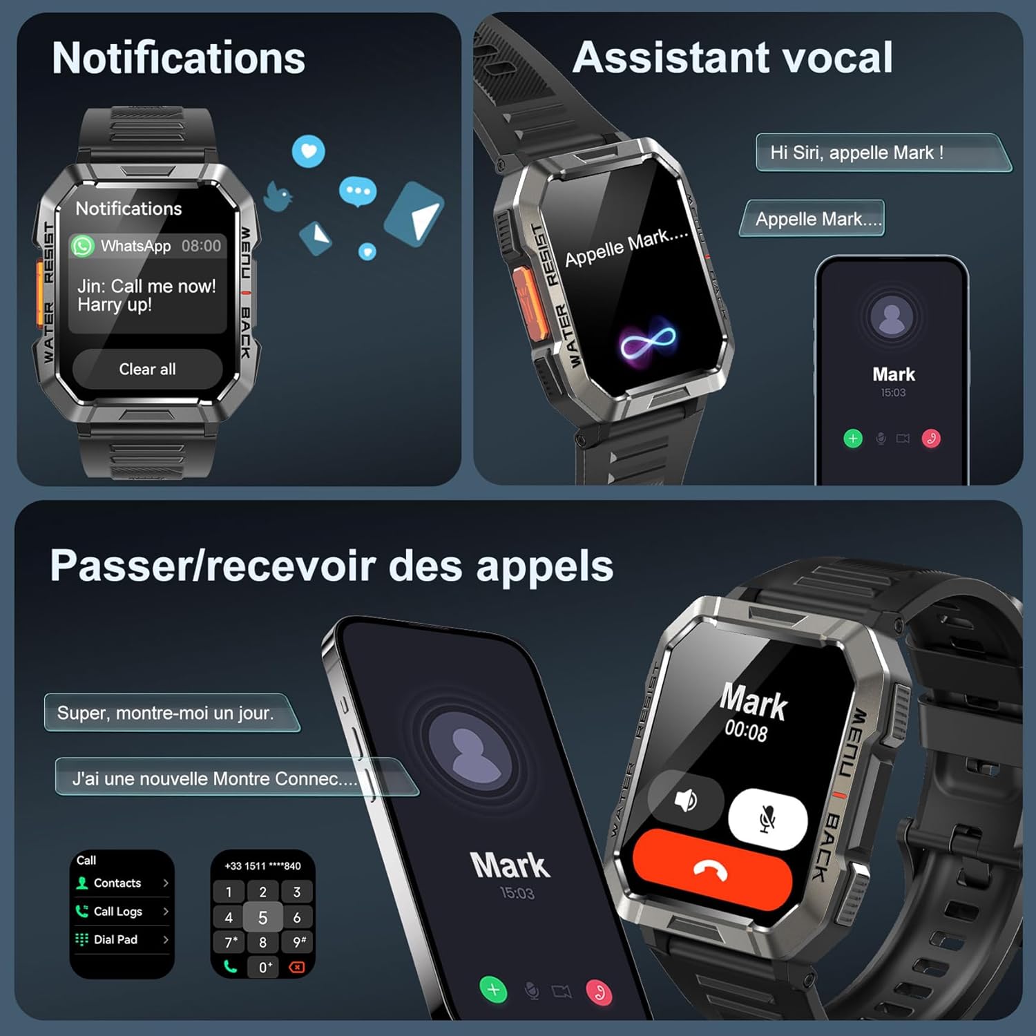 Detalle 2 de Blackview W60 Montre connectée 1,39"