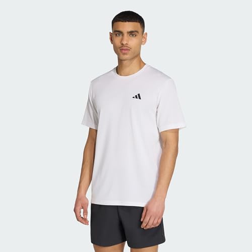 Thumbnail 8 de adidas Hombre Train Essentials Training Shirt, White/Black, M