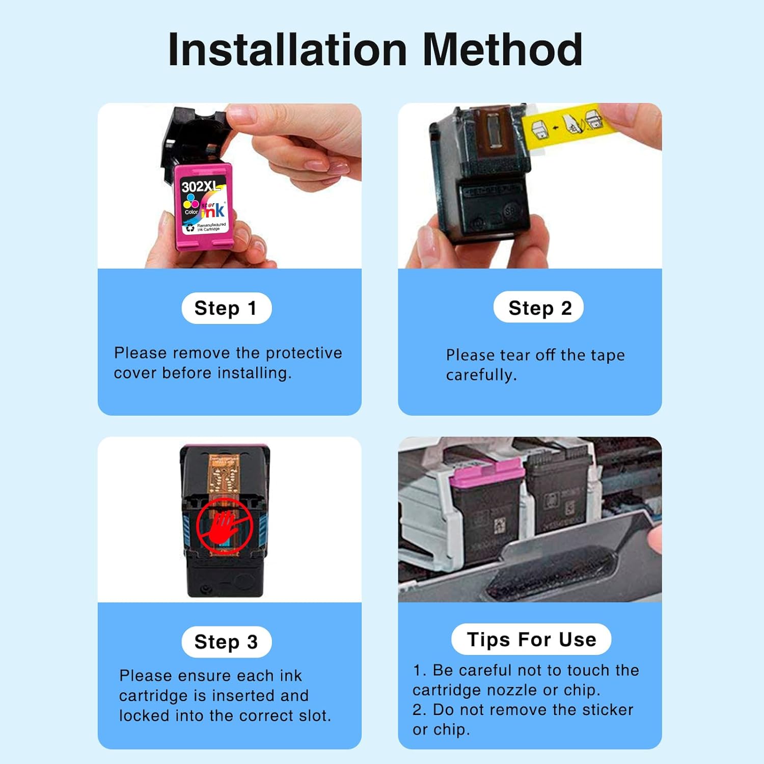 Thumbnail 4 de starink 302XL Remanufactured HP ink cartridge combo pack 🖨