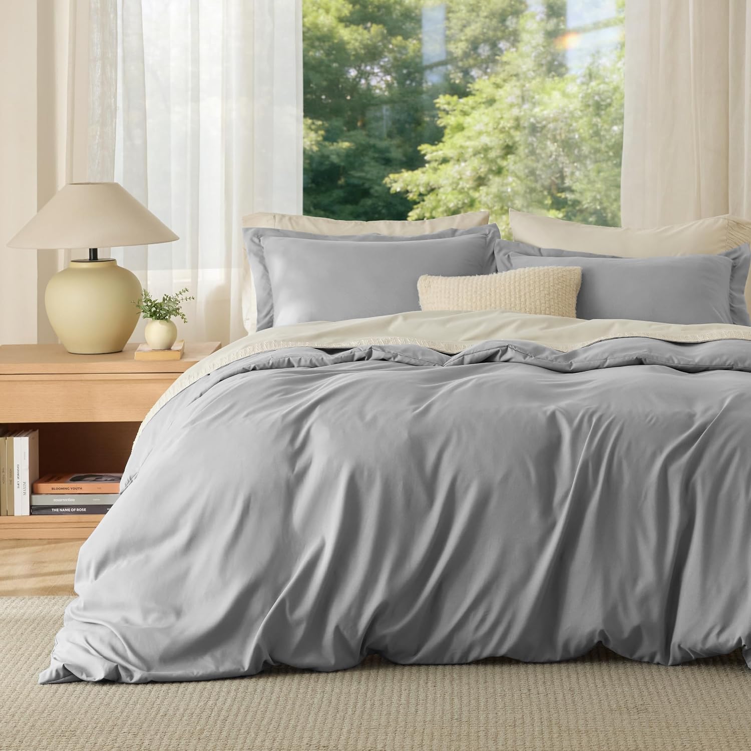 Detalle de Bedsure Oversized King Duvet Cover 120" x 98