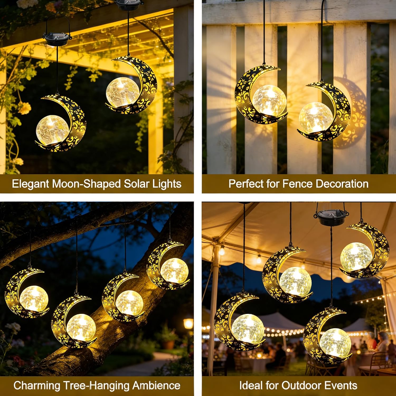 Detalle 1 de Solar Moon Lantern, Bronze Metal