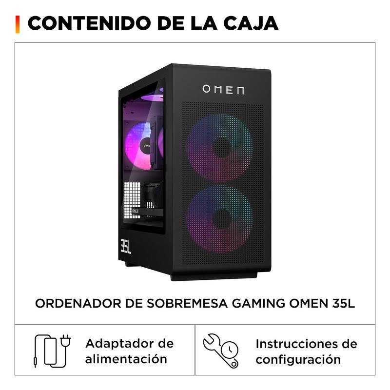 Thumbnail 1 de HP OMEN 35L GT16-1006ns: PC sobremesa de gaming con Ryzen 7 9800X3D y RTX 5070 Ti