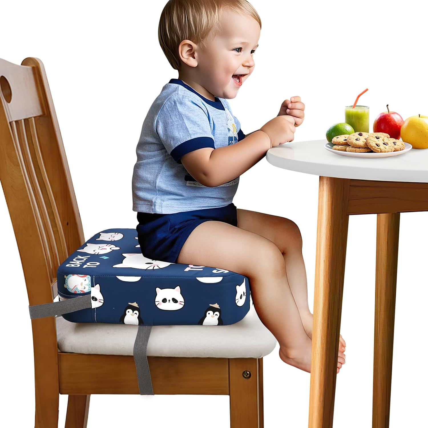 Detalle 2 de Zicac Booster Seat Dining Chair – Portable Toddler Booster Cushion for Dining Table