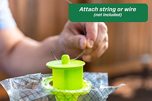 Thumbnail 3 de RESCUE! Outdoor Disposable Fly Trap – Hanging Fly Catcher with Attractant Bait (12 Traps)