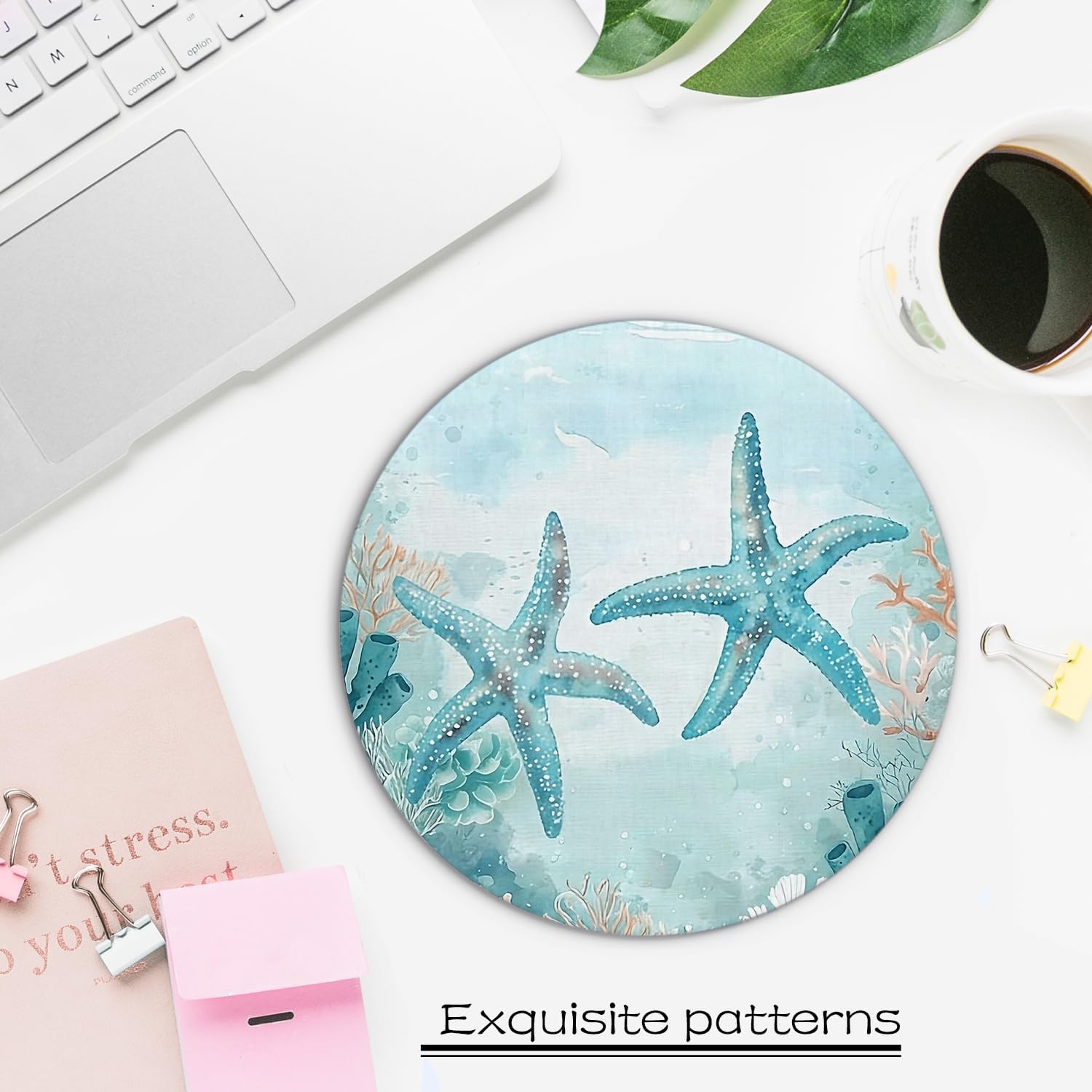 Detalle de GDJIEGBC Sea Starfish Mouse Pad 7.9 x 7.9 Inch