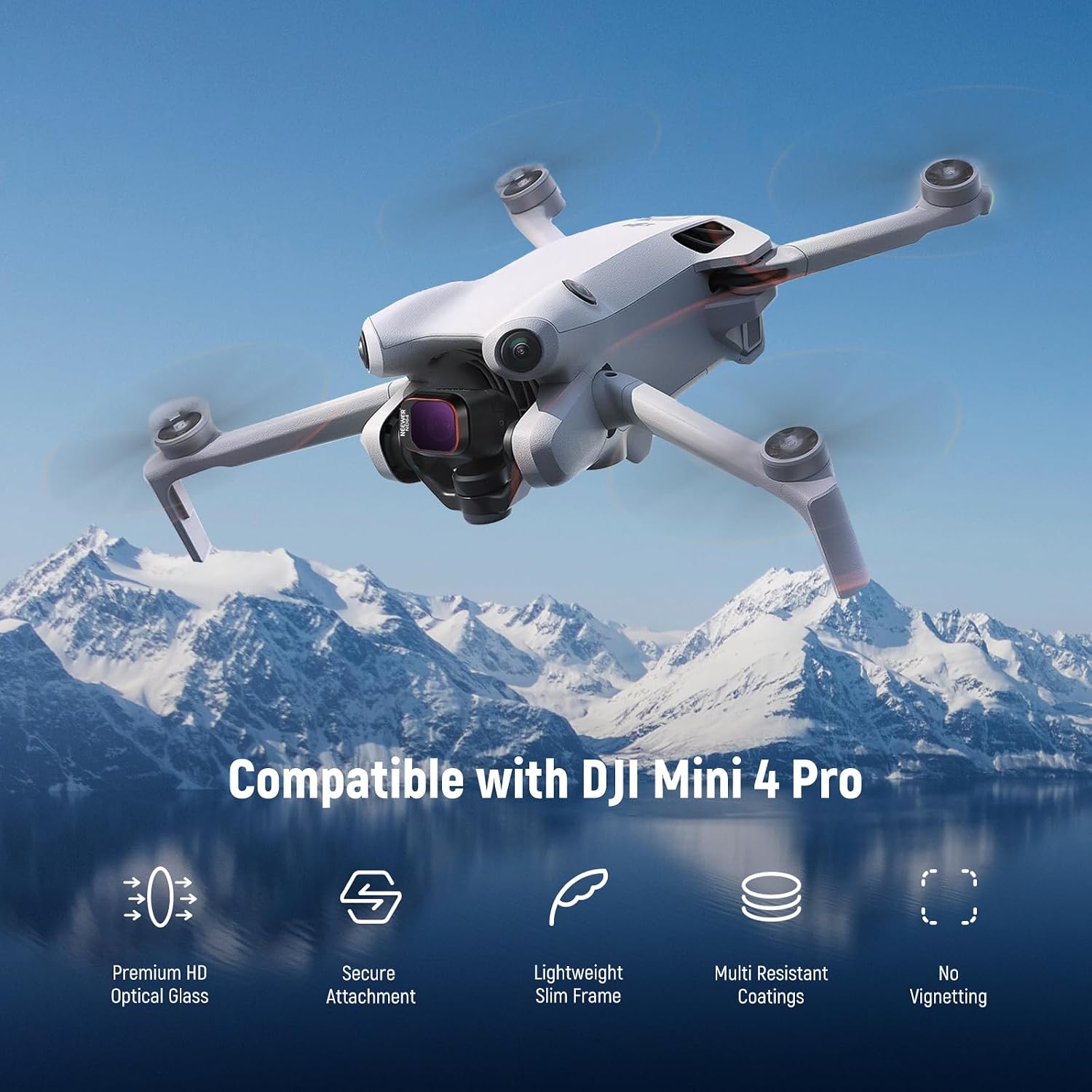 Thumbnail 1 de NEEWER ND & CPL Filter Set for DJI Mini 4 Pro (8 Pieces)