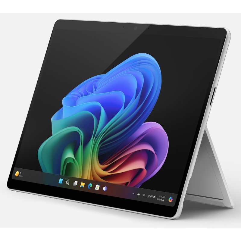 Detalle de Microsoft Surface Pro 11 OLED (Platino) con 16 GB RAM y 512 GB SSD – 13 pulgadas táctil