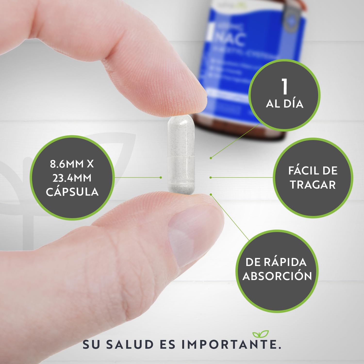Thumbnail 3 de Nutravita NAC N-acetil-cisteína 600 mg 🍃 - 150 cápsulas veganas