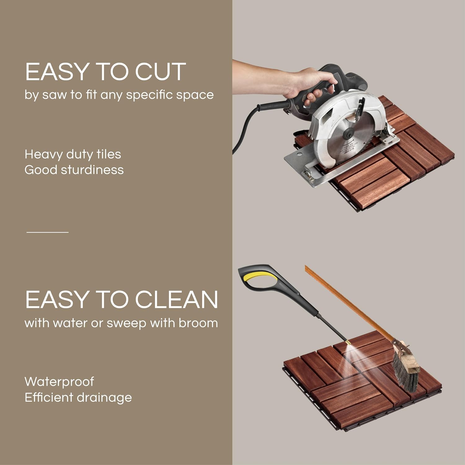 Thumbnail 6 de THYOI Acacia Wood Deck Tiles