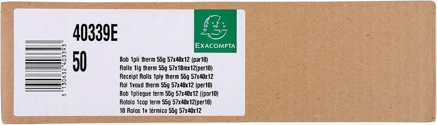 Thumbnail 5 de Exacompta termorullar för kortterminaler, 57 × 40 mm, 18 m, 12 mm kärna