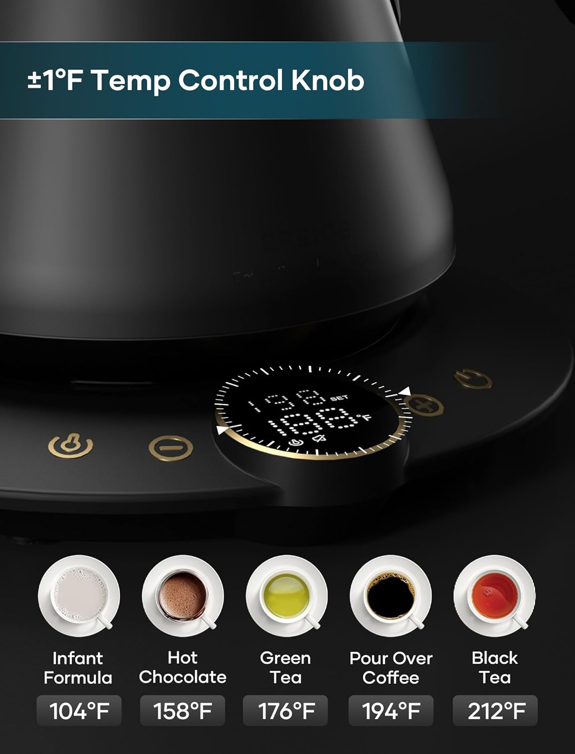 Thumbnail 3 de intasting Gooseneck Kettle 1500W 0.9L