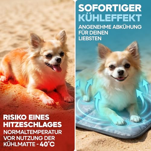 Thumbnail 8 de Pets Perfect Selbstkühlende Kühlmatte für Hunde – faltbare Kühlmatte mit Gel-Technologie