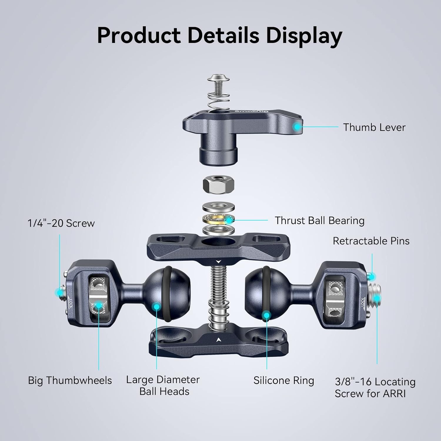 Detalle 2 de SMALLRIG 3874 Braccio magico 6 kg