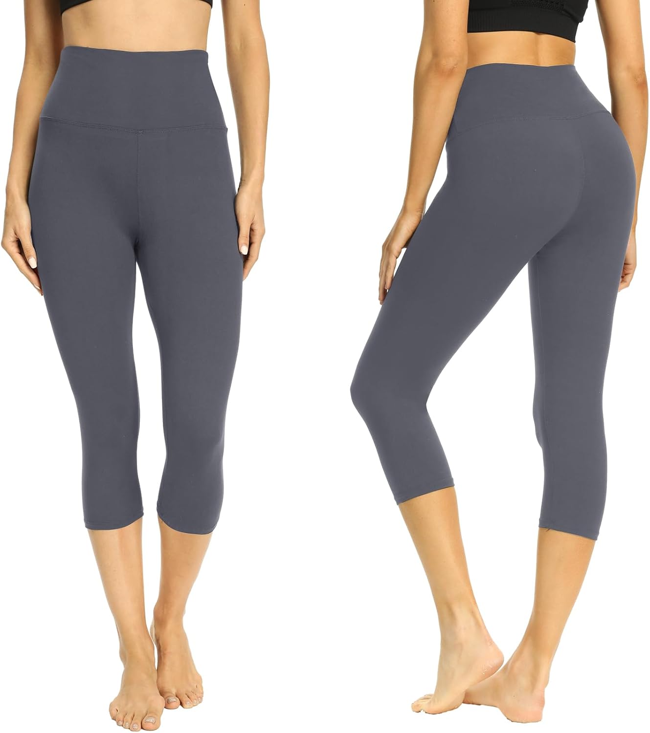 Thumbnail 1 de AMIYOYO 2er Pack Leggings Damen 3/4 High Waist Capri – blickdicht, elastisch und vielseitig