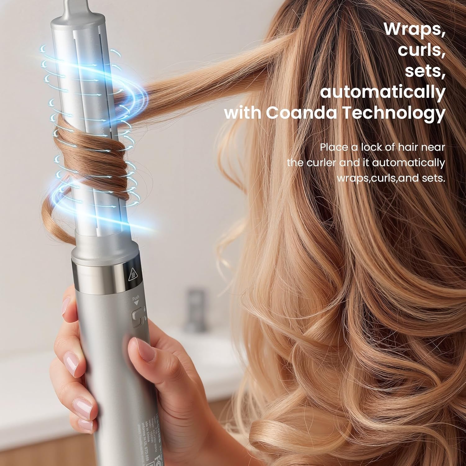 Thumbnail 2 de MESCOMB 5-in-1 Airstyler – Hairstyler mit Hochgeschwindigkeitsmotor, Rundbürstenföhn & Auto-Wrap Lockenstab