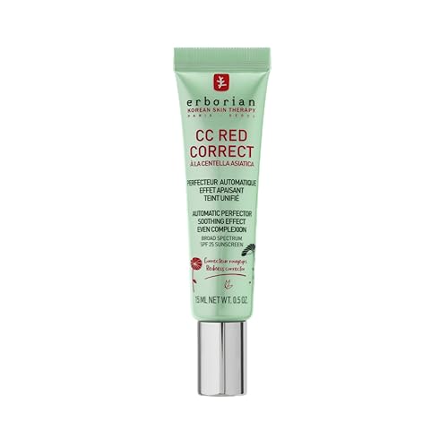 Detalle de Erborian CC Red Correct – Creme gegen Rötungen mit Centella Asiatica, SPF 25, 15 ml