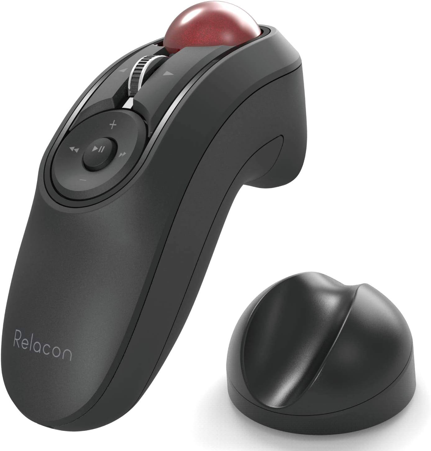 Detalle de エレコム Relacon M-RT1BRXBK ハンディトラックボール、10ボタン・メディア操作対応 Bluetooth 静音 ブラック