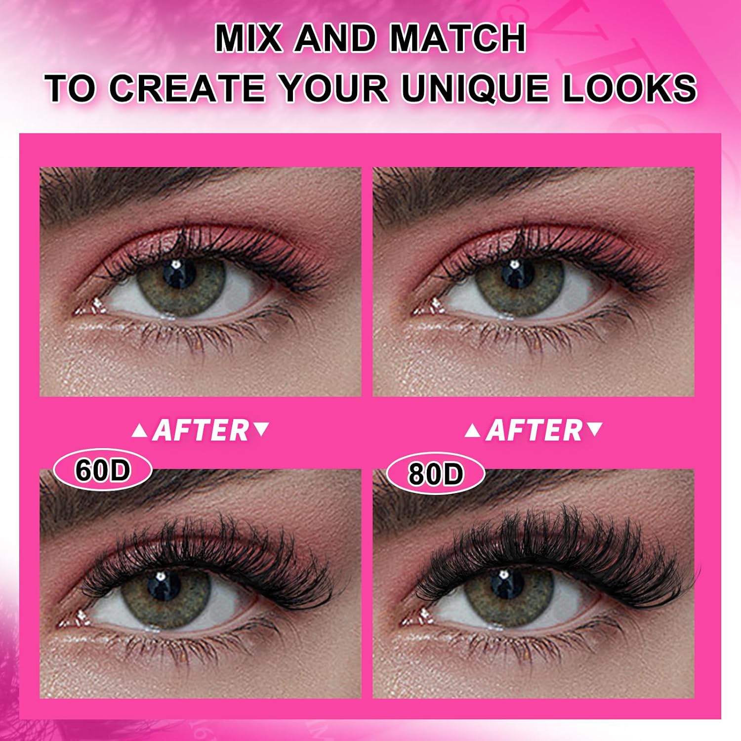 Detalle de MilyBest Lash Clusters Kit 60D/80D — DIY Salon-Quality Volume Lashes