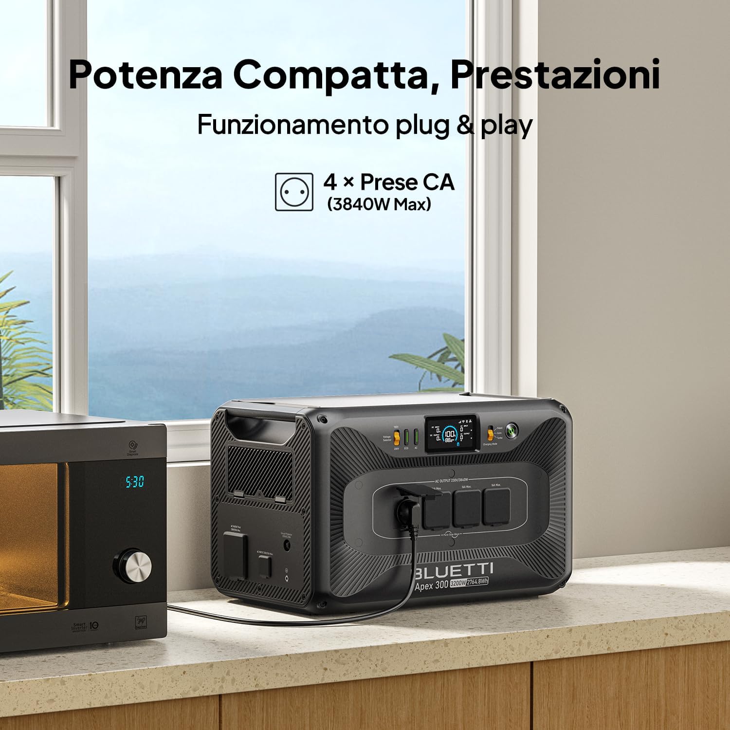 Detalle 2 de BLUETTI Apex 300 Generatore Solare 2764Wh
