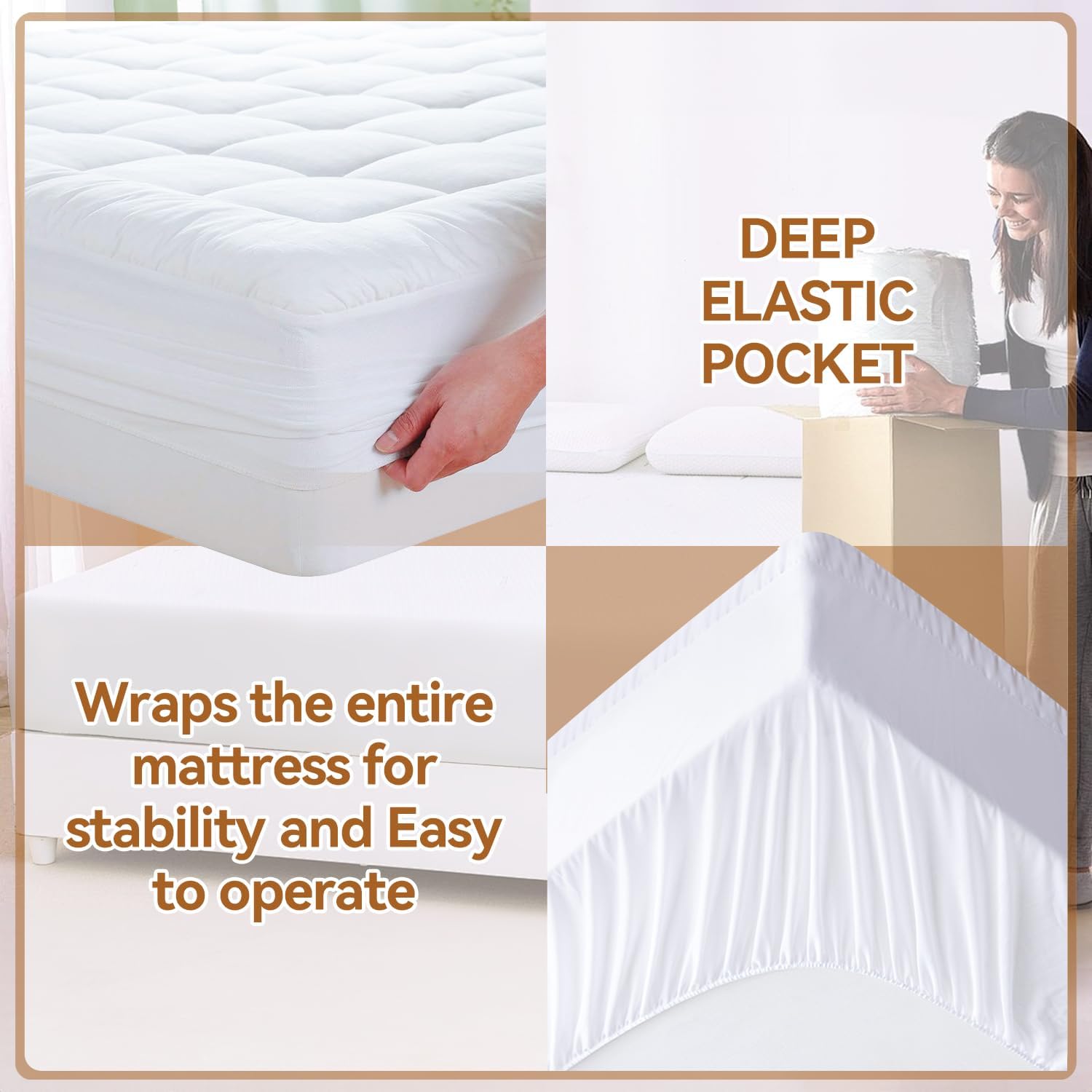 Thumbnail 4 de ABENE King Memory Foam Topper 150x200 cm