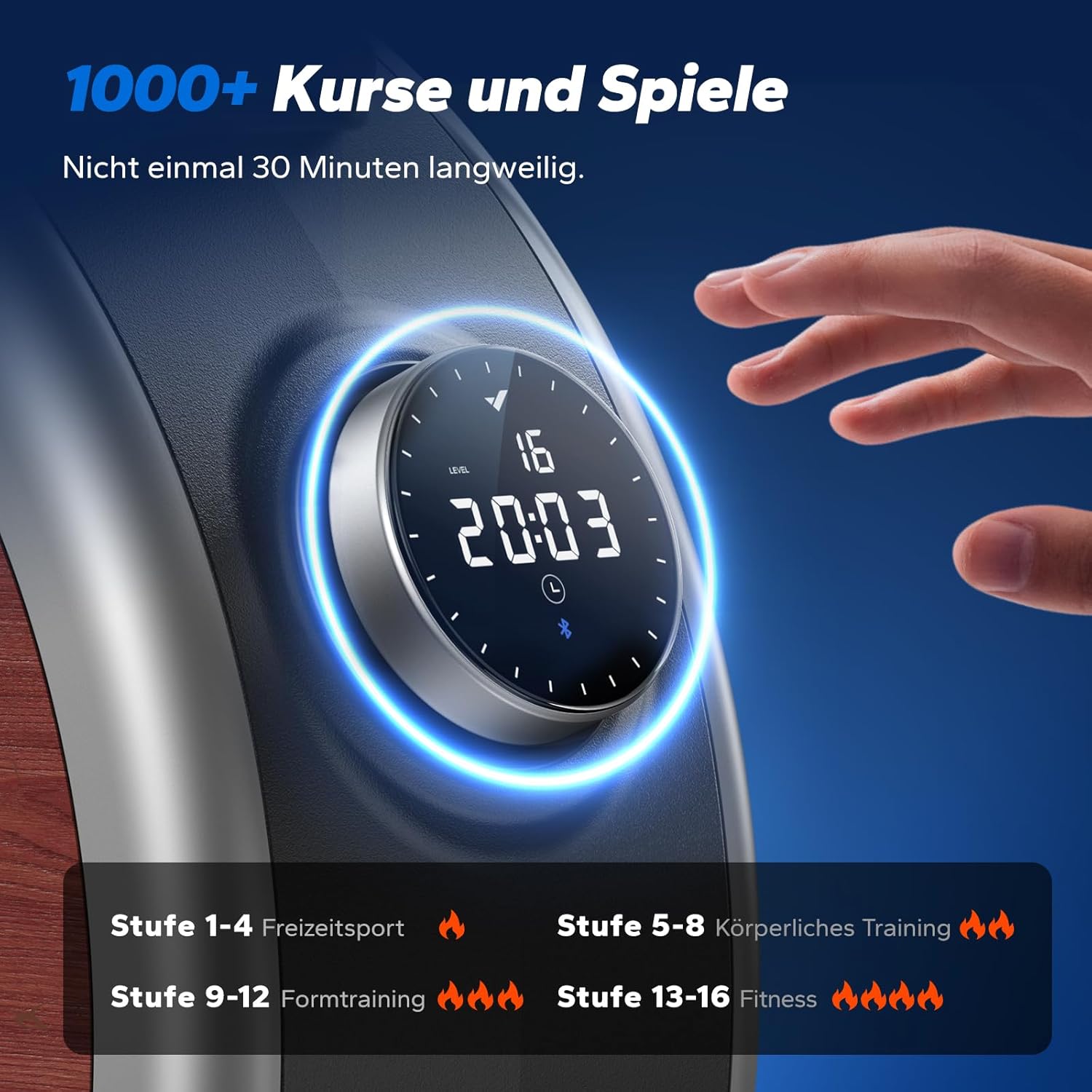 Detalle de MERACH Rudergerät 16 Stufen – leises Magnetgerät 🚣