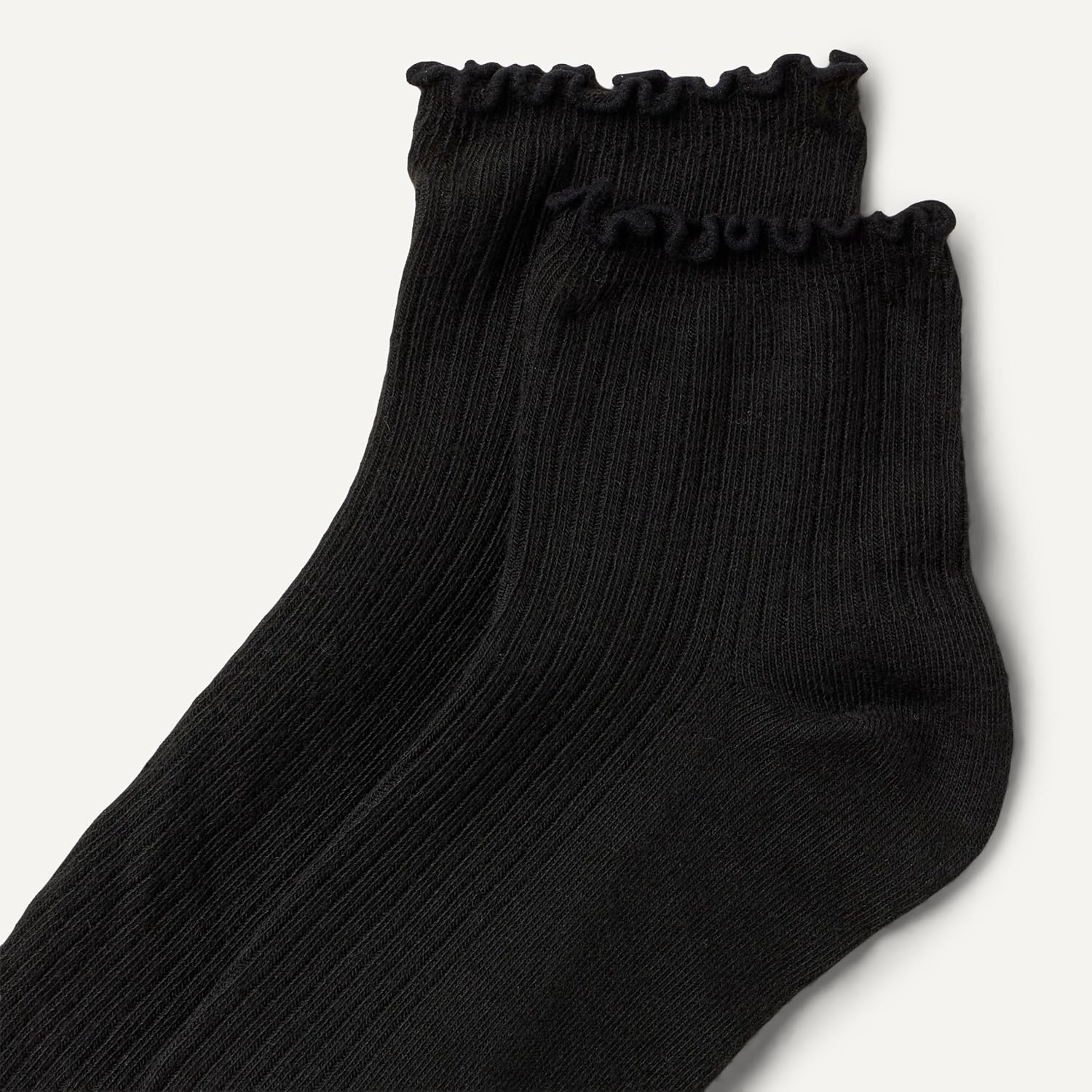 Detalle de Amazon Essentials Women’s Lettuce Edge Ankle Socks (6-pack)