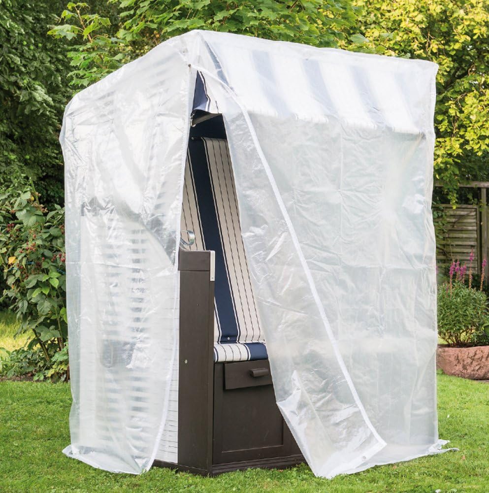 Detalle de Happy People 79267 Housse de Protection pour abris de plage Transparent