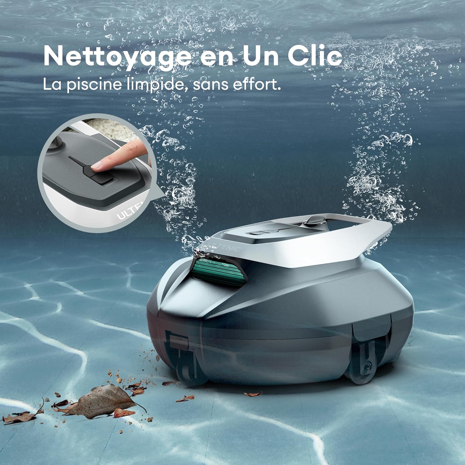 Thumbnail 4 de Ultenic Pooleco 10s — Robot Piscine sans Fil 80㎡, Contrôle APP et Autonomie 90 min