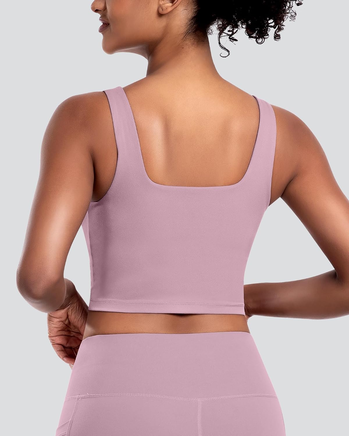 Detalle 2 de Womens Sports Bras 5 Packs: Square Neck Longline with Removable Pads