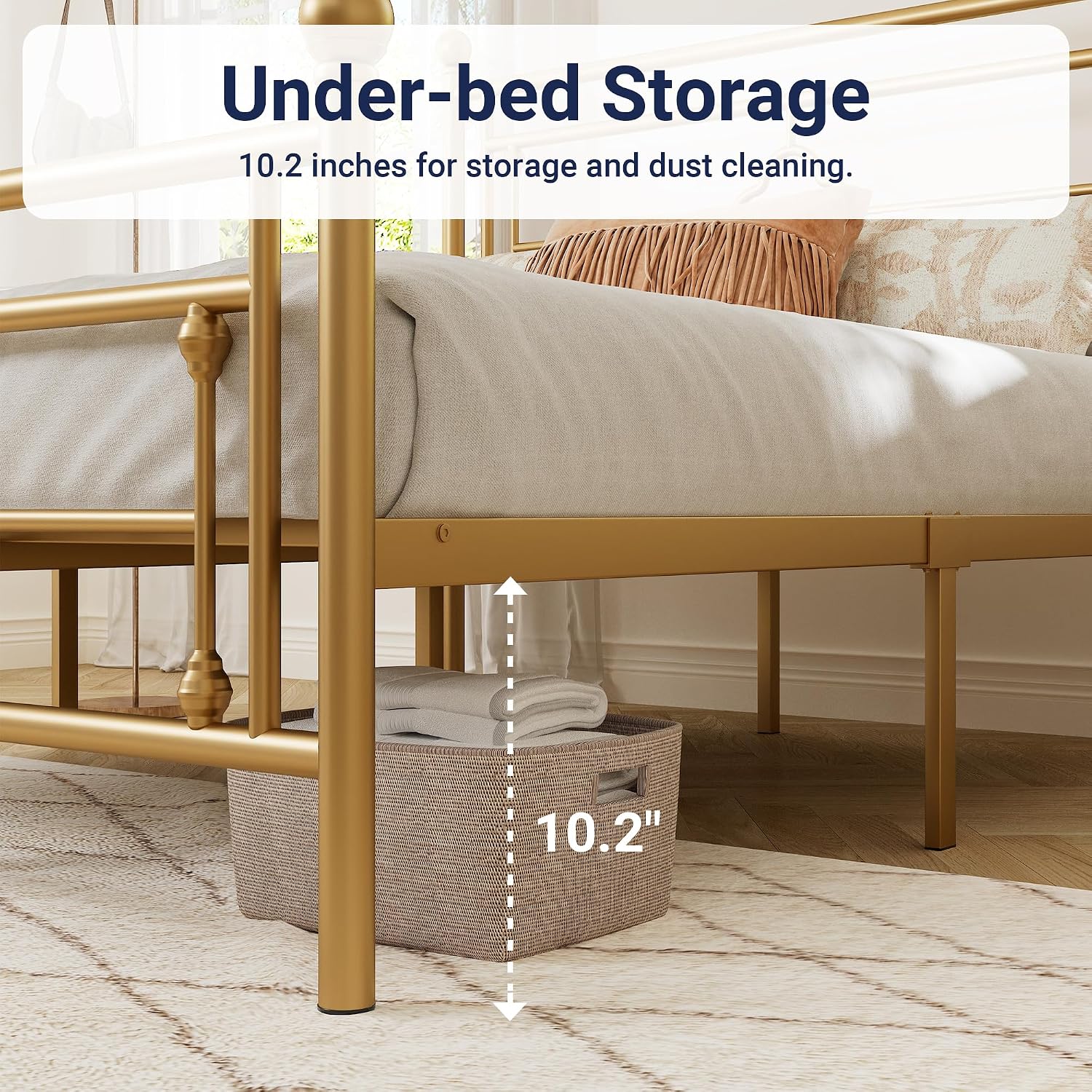 Thumbnail 4 de Allewie Metal Platform Bed Frame, Queen