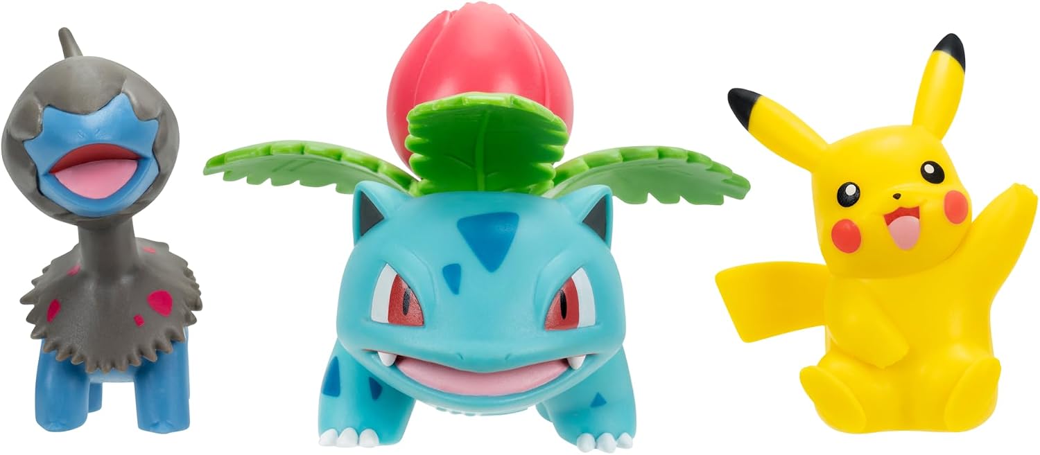 Thumbnail 3 de Pokémon PKW4561 Battle Figure 3-Pack with Pikachu, Deino and Poseable Ivysaur