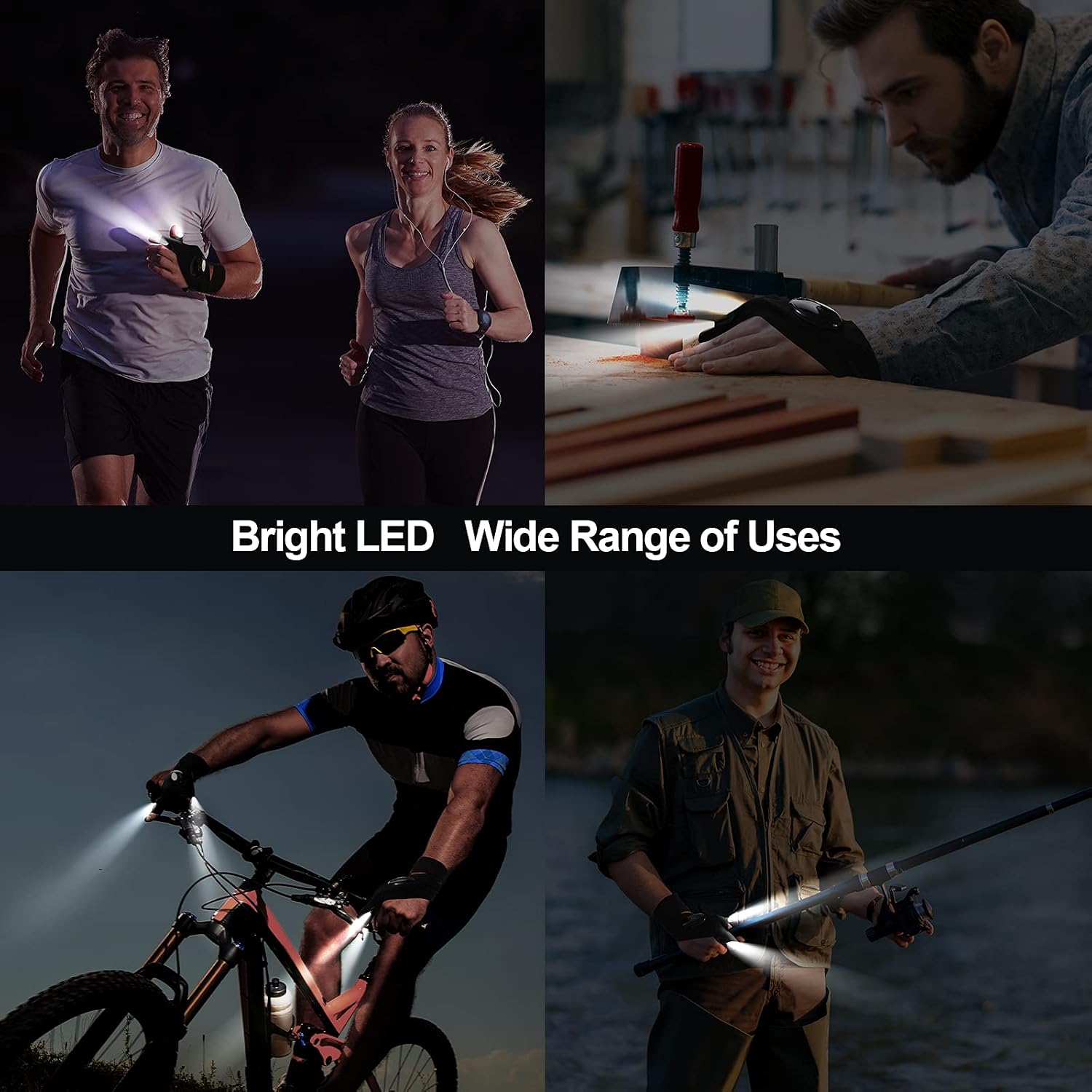 Thumbnail 6 de BIIB Regalo Uomo Guanti con Luce LED