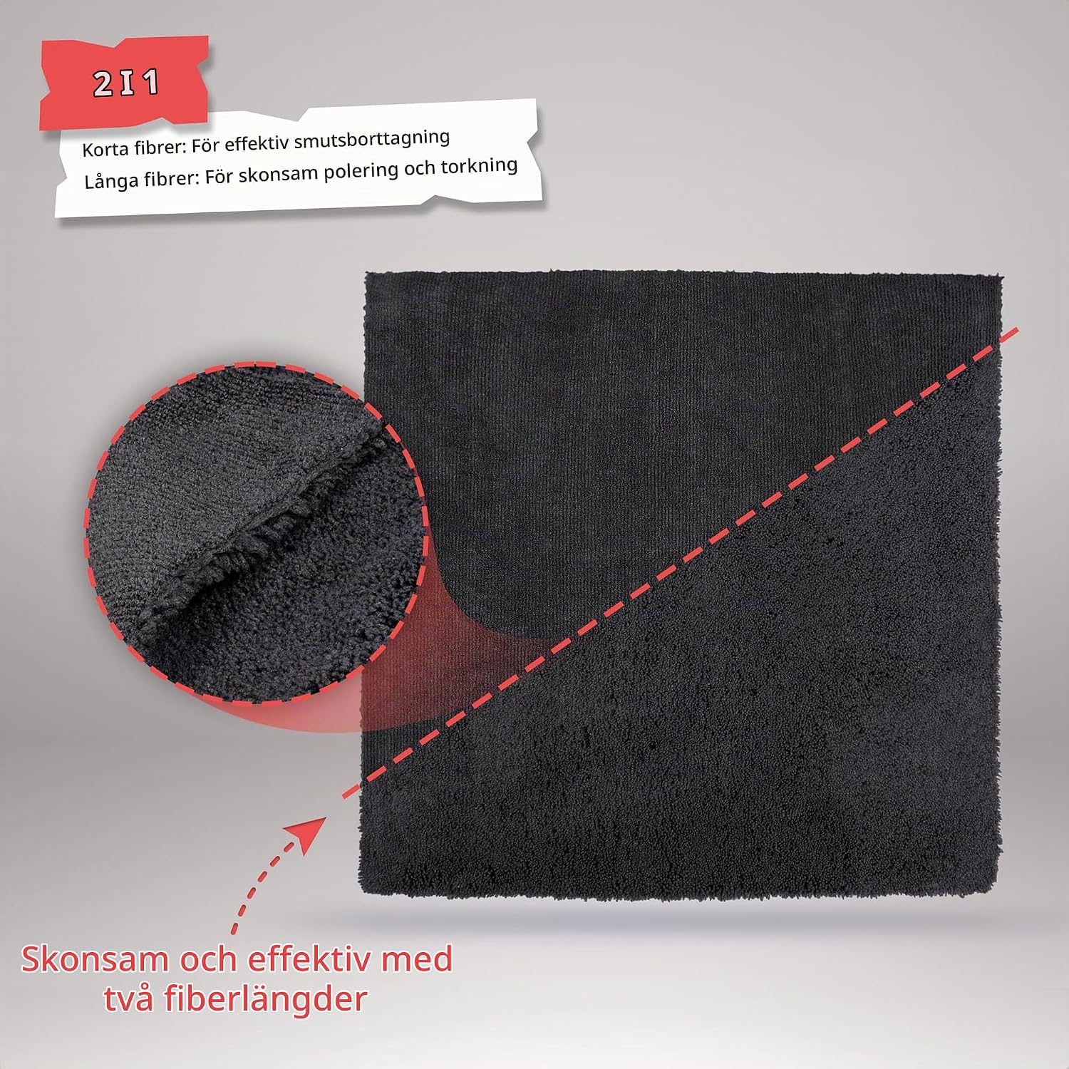 Thumbnail 1 de SPRINGER ZX1500 mikrofiberdukar, 2-pack, 40 × 40 cm, 450 GSM