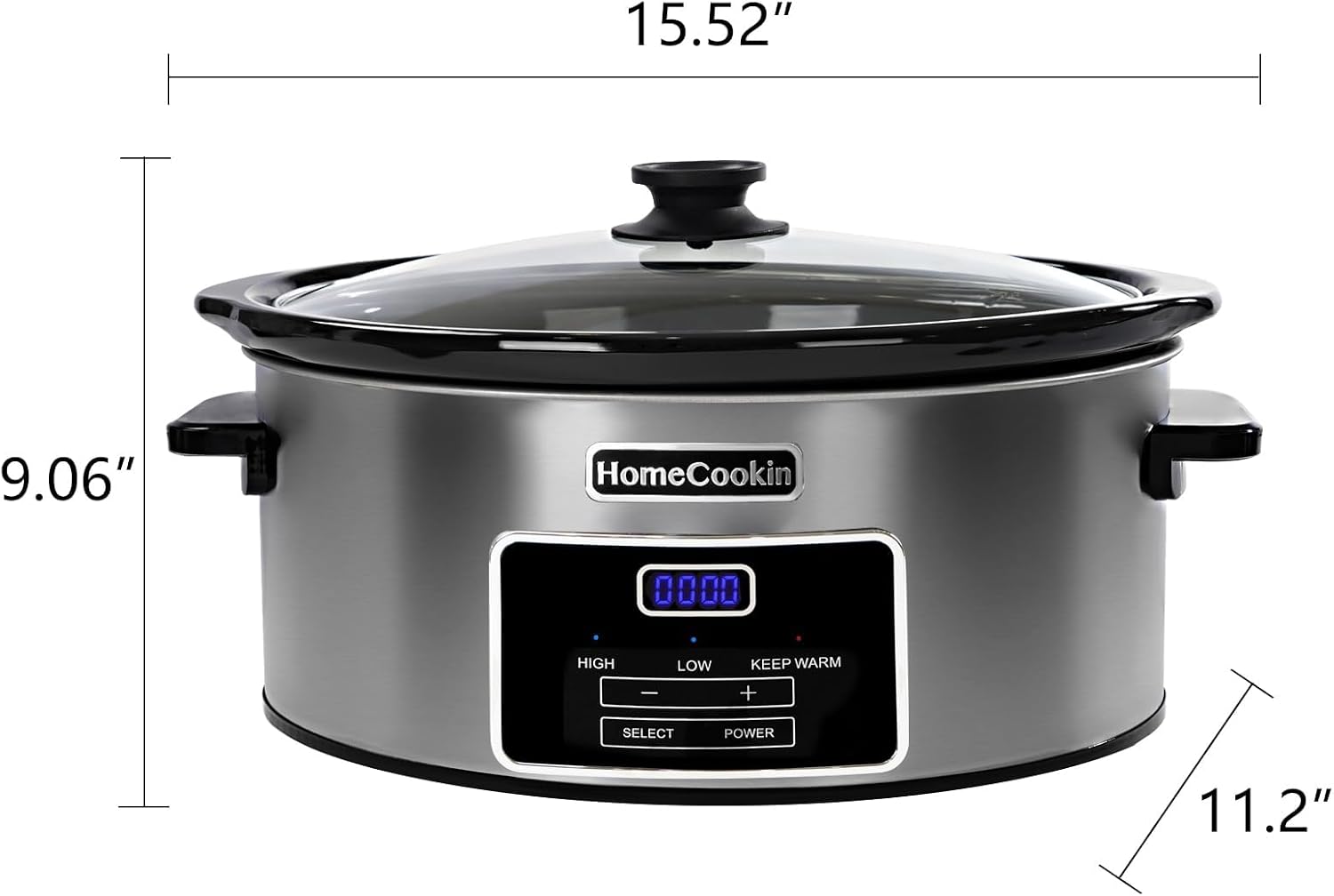 Detalle 2 de 6-Quart Digital Programmable Slow Cooker