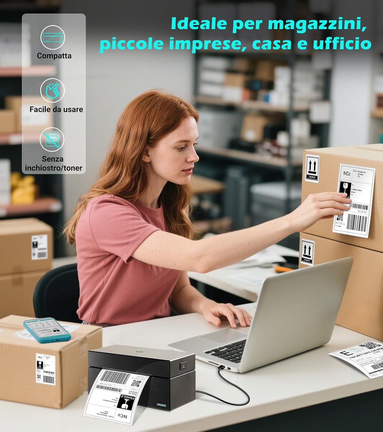 Thumbnail 5 de ORGBRO Z1 Plus stampante etichette 4x6 🖨️